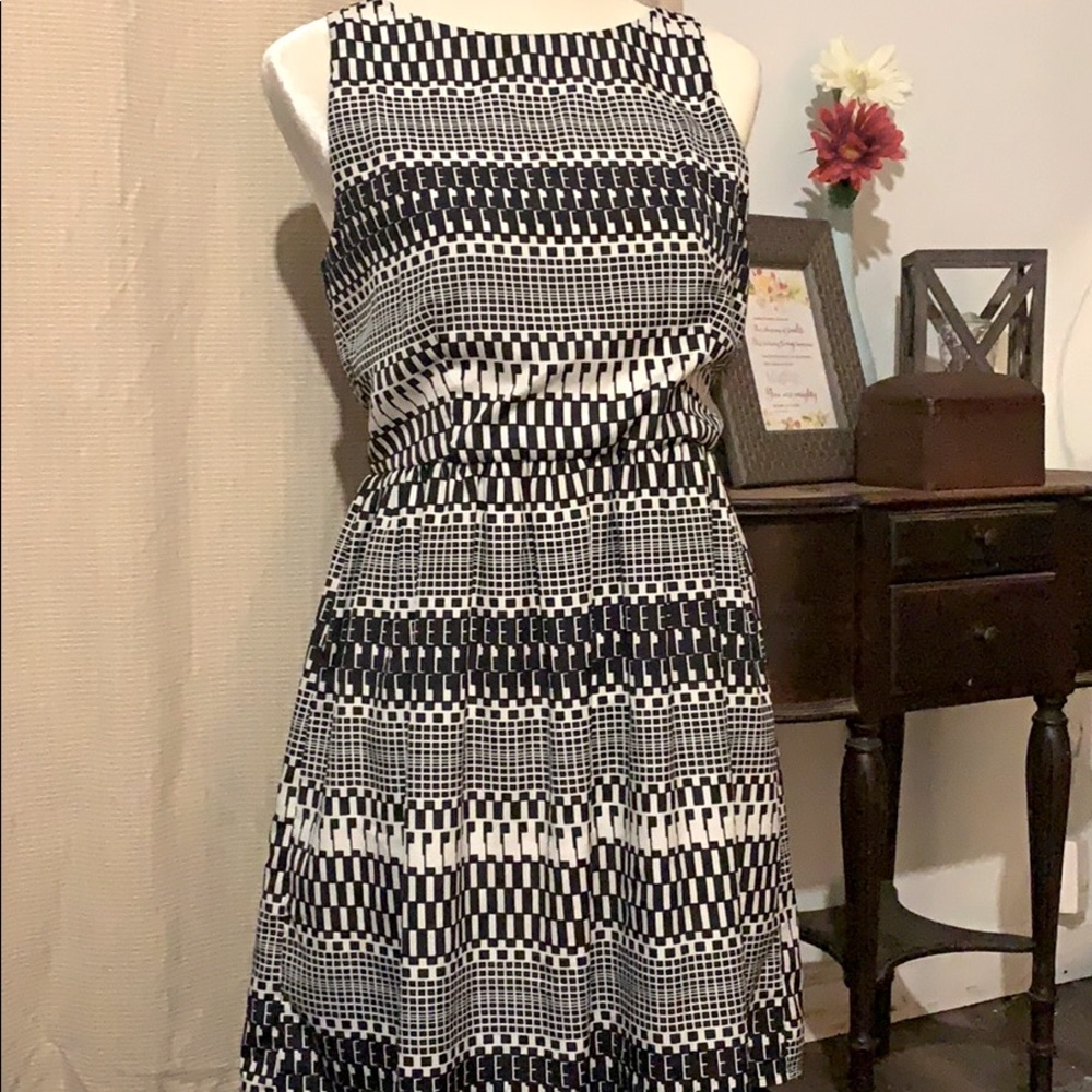 Black and white dress